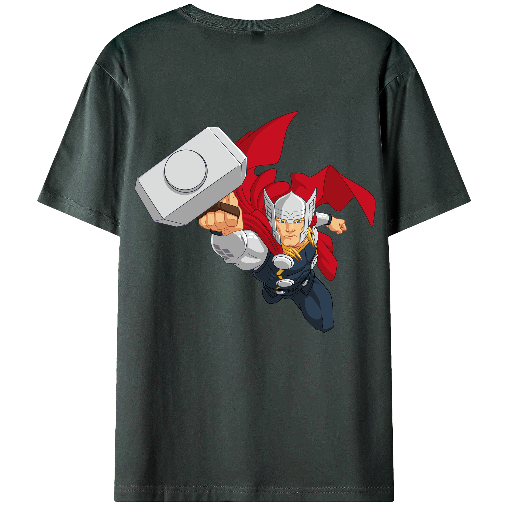 （画像用） アベンジャーズ The Avengers 綿100％ メンズ半袖Tシャツ（バックプリント） 通気性